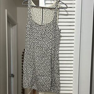 Reformation Noha Mini Floral Navy and White Women's Dress